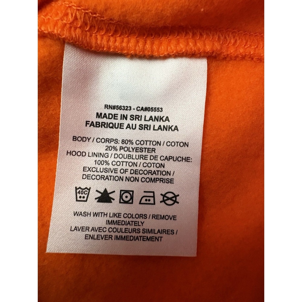 NEW Nike Club Fleece Pullover Hoodie Men's Size Large Orange Hoodie BV2654-819 - Picture 6 of 9